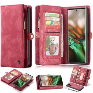 PROTEMIO 16224
WALLET Obal s peňaženkou 2v1 Samsung Galaxy Note 10+ červený