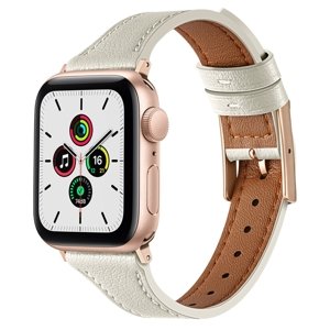 PROTEMIO 67479
LEATHER Kožený remienok pre Apple Watch SE / SE 2022 / SE 2023 (44mm) biely