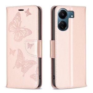 PROTEMIO 68080
ART BUTTERFLY Peňaženkový obal pre Xiaomi Redmi 13C / Poco C65 svetloružový