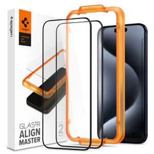 SPIGEN 69808
SPIGEN ALM GLASS FC 2x 3D Ochranné sklo Apple iPhone 15 Pro Max BLACK