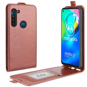 PROTEMIO 21018
Vyklápacie puzdro Motorola Moto G8 Power hnedé