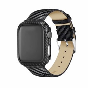 24256
CARBON Kožený remienok + obal Apple Watch Ultra (49mm) / 8 / 7 (45mm) / 6 / SE / 5 / 4 (44mm) čierny