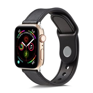 24535
LEATHER Remienok Apple Watch 8 / 7 (41mm) / 6 / SE / 5 / 4 (40mm) / 3 / 2 / 1 (38mm) čierny