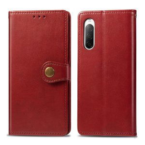 26374
LEATHER BUCKLE Peňaženkový obal Sony Xperia 10 II červený