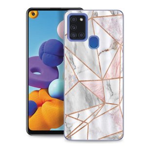 27553
MY ART Ochranný kryt Samsung Galaxy A21s PINK MARBLE (143)