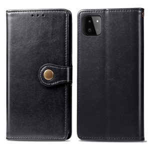 32673
LEATHER BUCKLE Peňaženkový obal Samsung Galaxy A22 čierny