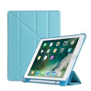 PROTEMIO 33301
LEATHER Zaklápací obal Apple iPad 9.7 (2018 / 2017) / tablet Air (1 / 2) svetlomodrý