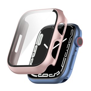 36521
Plastový obal s ochranným sklom pre Apple Watch 8 / 7 (41mm) ružový