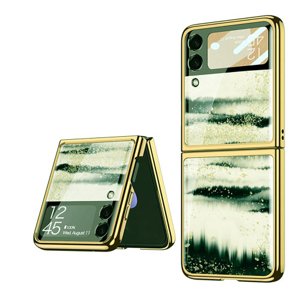 37873
GKK GLASS Ochranný kryt Samsung Galaxy Z Flip 3 5G GREEN ABSTRACT