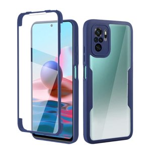 PROTEMIO 38137
DUAL Obojstranný kryt s fóliou Xiaomi Redmi Note 10 / Note 10s modrý