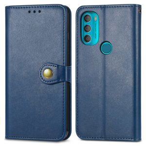 38441
LEATHER BUCKLE Peňaženkový obal Motorola Moto G71 5G modrý