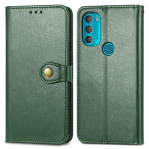 38444
LEATHER BUCKLE Peňaženkový obal Motorola Moto G71 5G zelený