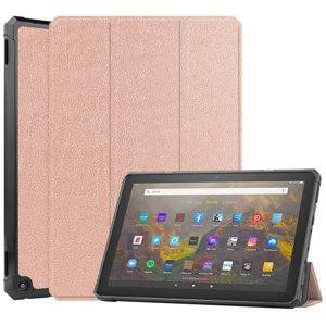 38660
LEATHER Zaklápací obal Amazon Kindle Fire HD 10 / HD 10 2021 (11. generácia) ružovozlatý