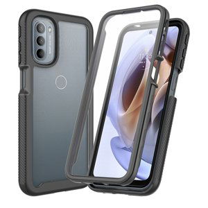 41411
DUAL Obojstranný kryt s fóliou Motorola Moto G71 5G čierny