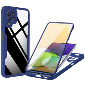 42120
DUAL Obojstranný kryt s fóliou Samsung Galaxy A22 modrý