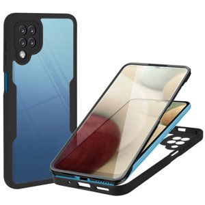 PROTEMIO 42142
DUAL Obojstranný kryt s fóliou Samsung Galaxy A12 čierny