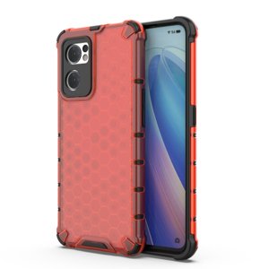 42501
HONEYCOMB Ochranný kryt Oppo Reno7 5G červený