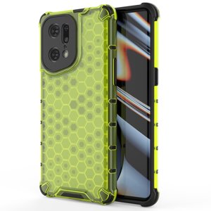 42518
HONEYCOMB Ochranný kryt Oppo Find X5 Pro zelený