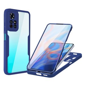 42975
DUAL Obojstranný kryt s fóliou Xiaomi Poco M4 Pro 5G / Redmi Note 11S 5G modrý