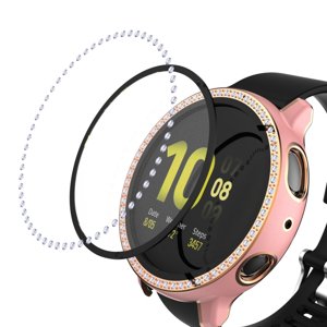 43052
DIAMOND Plastový kryt s ochranným sklom Samsung Galaxy Watch Active 2 40mm ružový