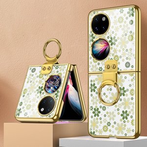 45258
GKK GLASS Ochranný kryt s držiakom Huawei P50 Pocket GREEN FLORAL