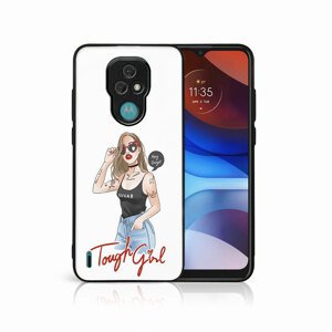 45871
MY ART Ochranný obal Motorola Moto E7 TOUGH GIRL (131)