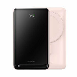 BASEUS 46577
BASEUS MAGNETIC Externá + bezdrôtová nabíjačka 10 000 mAh ružová