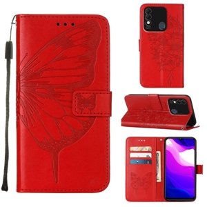 46919
ART Peňaženkový kryt Tecno Spark 8 BUTTERFLY červený