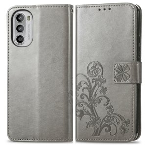 48439
ART Peňaženkový kryt Motorola Moto G42 FLOWERS šedý