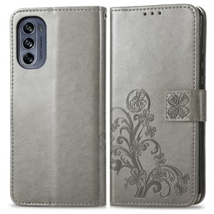 48454
ART Peňaženkový kryt Motorola Moto G52 FLOWERS šedý