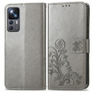 PROTEMIO 51332
ART FLOWERS Peňaženkový kryt Xiaomi 12T / 12T Pro šedý