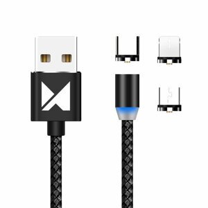 WOZINSKY 51481
WOZINSKY WMC-01 Magnetický kábel (USB Type-C / micro USB / Lightning) 1m čierny