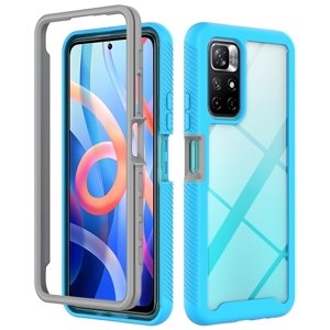 PROTEMIO 51935
DUAL Obojstranný kryt pre Xiaomi Poco M4 Pro 5G / Redmi Note 11S 5G svetlomodrý