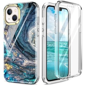 PROTEMIO 52929
DUAL MARBLE Odolný kryt Apple iPhone 14 Plus BLUE MARBLE