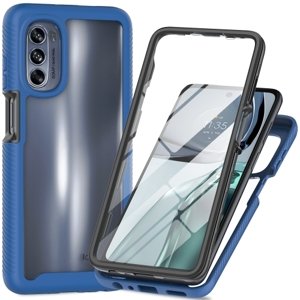 PROTEMIO 53201
DUAL Obojstranný kryt pre Motorola Moto G62 5G tmavomodrý