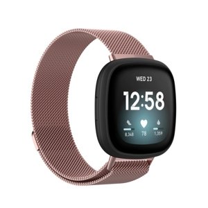 PROTEMIO 53395
MILANESE Kovový remienok Fitbit Versa 3 / Fitbit Sense ružový