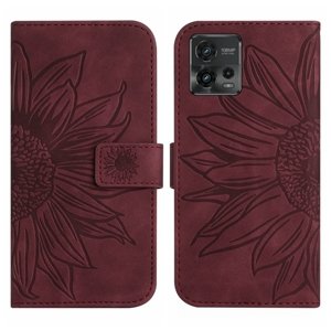 PROTEMIO 53890
ART SUNFLOWER Peňaženkové puzdro s remienkom Motorola Moto G72 bordový