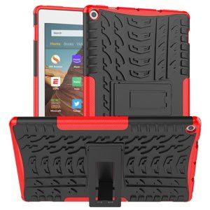 PROTEMIO 54262
STAND Extra odolný obal Amazon Kindle Fire HD 10 2019 / 2017 (9. generácia / 7. generácia) červený