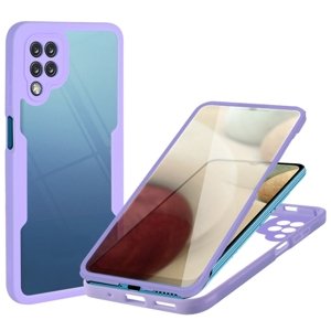 PROTEMIO 54304
DUAL Obojstranný kryt s fóliou Samsung Galaxy A12 fialový