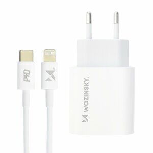 WOZINSKY 54361
WOZINSKY 20W Nabíjačka  USB Type-C + Lightning kábel biela