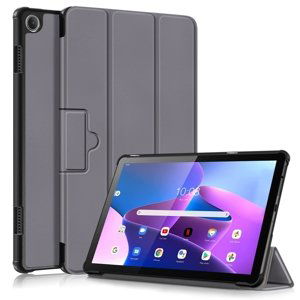 PROTEMIO 54436
LEATHER Zaklápací obal pre Lenovo Tab M10 3. generácia (TB328FU / TB328XU) šedý