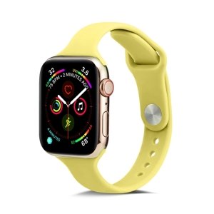 PROTEMIO 54975
THIN Silikónový remienok Apple Watch 8 / 7 (41mm) / 6 / SE / 5 / 4 (40mm) / 3 / 2 / 1 (38mm) YELLOW