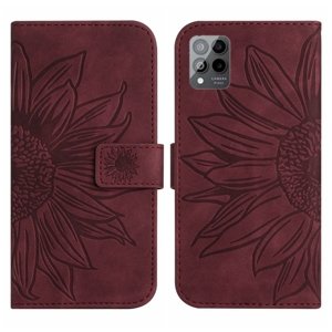 PROTEMIO 55177
ART SUNFLOWER Peňaženkové puzdro s remienkom T Phone Pro / T Phone Pro 2023 bordové