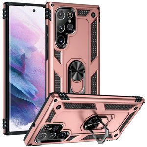PROTEMIO 55745
RING Obal s držiakom pre Samsung Galaxy S23 Ultra 5G ružový