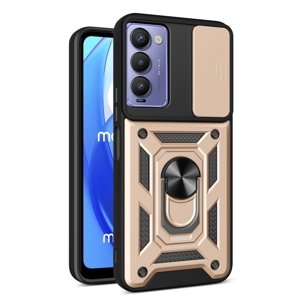 PROTEMIO 56414
RING CAMERA Kryt s držiakom pre Tecno Camon 18 zlatý