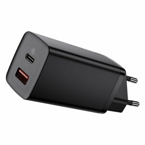 BASEUS 56711
BASEUS GaN2 Lite GaN 65W Rýchlonabíjačka USB + USB Typ-C čierna