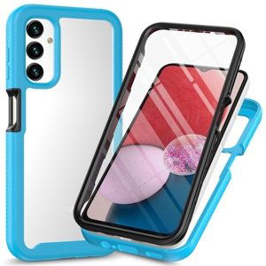 PROTEMIO 58176
DUAL Obojstranný kryt s fóliou Samsung Galaxy A14 5G svetlomodrý