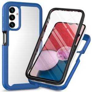 PROTEMIO 58180
DUAL Obojstranný kryt s fóliou Samsung Galaxy A14 5G tmavomodrý