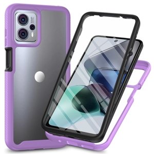 PROTEMIO 59598
DUAL Obojstranný kryt s fóliou Motorola Moto G13 / G23 fialový