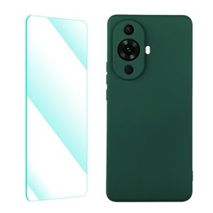 ENKAY 60345
ENKAY SET Silikónový obal a 2D sklo Huawei nova 11 tmavozelený